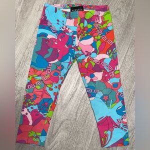 Versace Kids Printed Leggings 18/24M Colorful Made in Italy